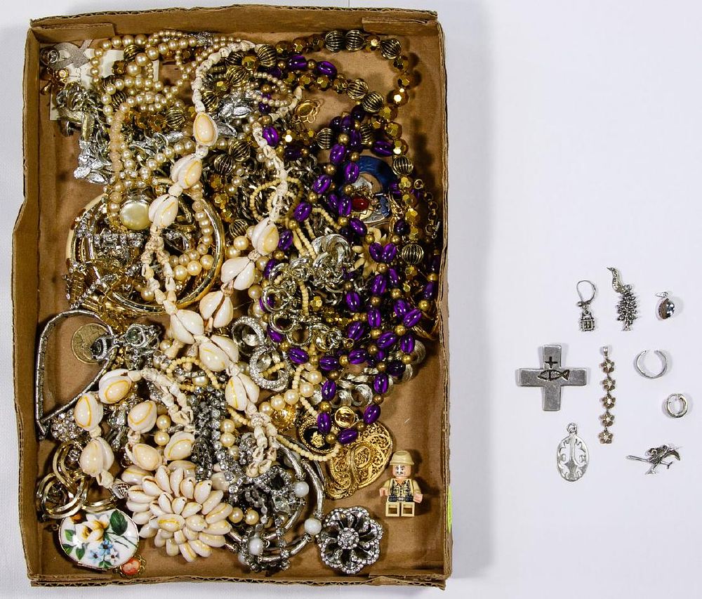 Lot 363: Sterling Silver and Costume Jewelry Assortment