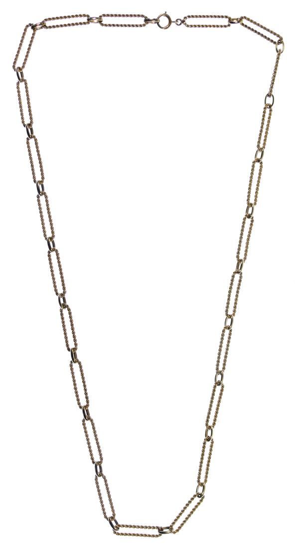 Lot 181: Succo 14k Gold Loop Necklace