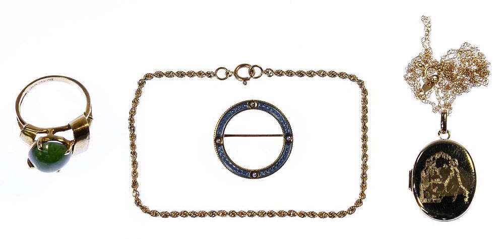 Lot 197: 14k Gold Jewelry Assortment
