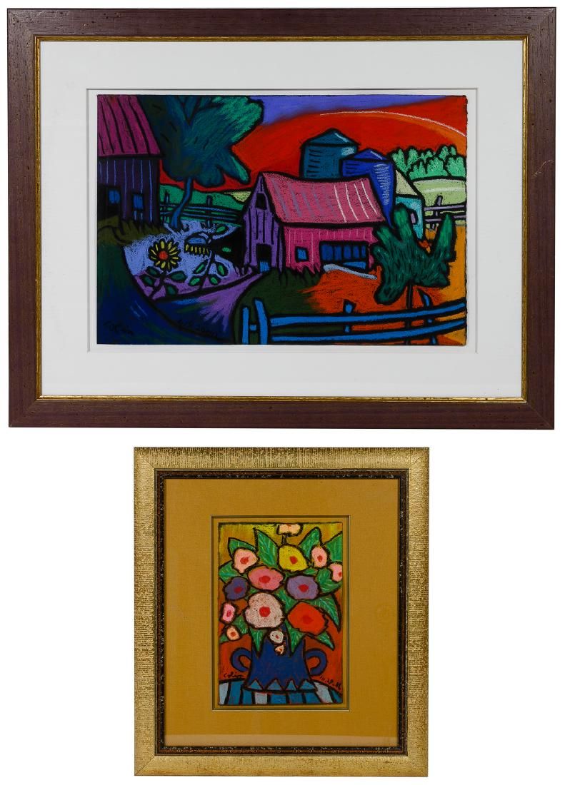 Lot 233: George Colin (American, b.1929) Pastel on Paper