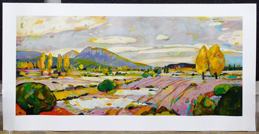 Lot 278: Manel Anoro (Spain, b.1945) 'Montgri' Serigraph