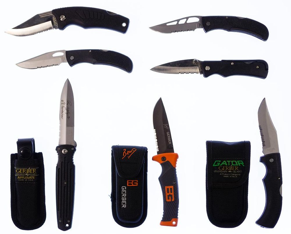 Lot 305: Gerber and Schrade Knife Assortment