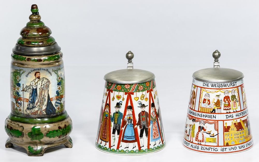 Lot 319: German Beer Stein Assortment