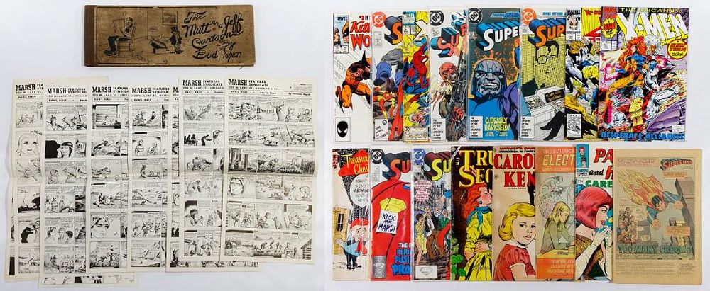 Lot 321: Comic Book and Drawing Assortment