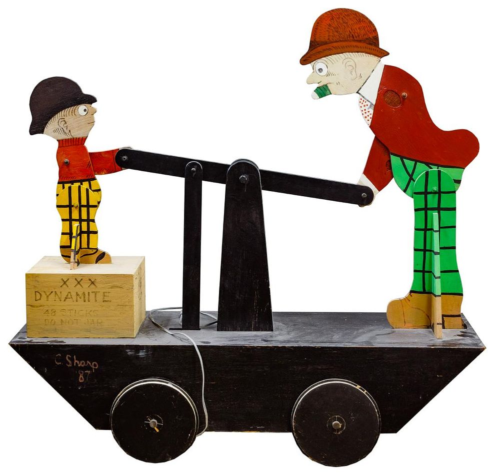 Lot 323: Moon Mullins and Kayo Cartoon Hand Cart by Charles
