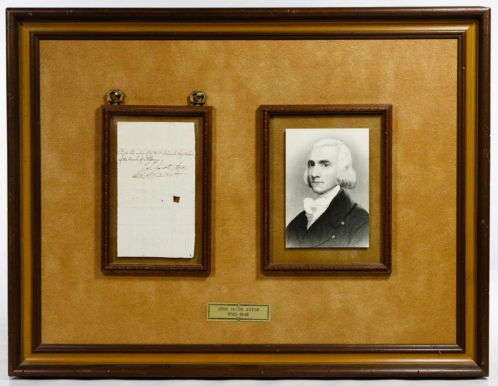 Lot 326: John Jacob Astor (Financier, 1763-1848) Autographed