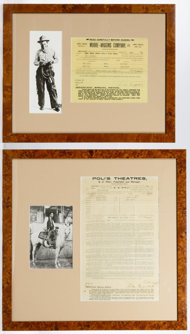 Lot 337: 'Will Rogers' Memorabilia