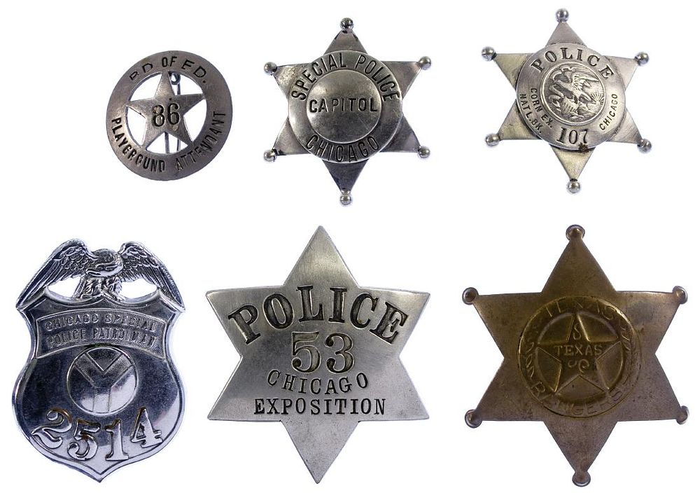 Lot 339: Police Badge Assortment