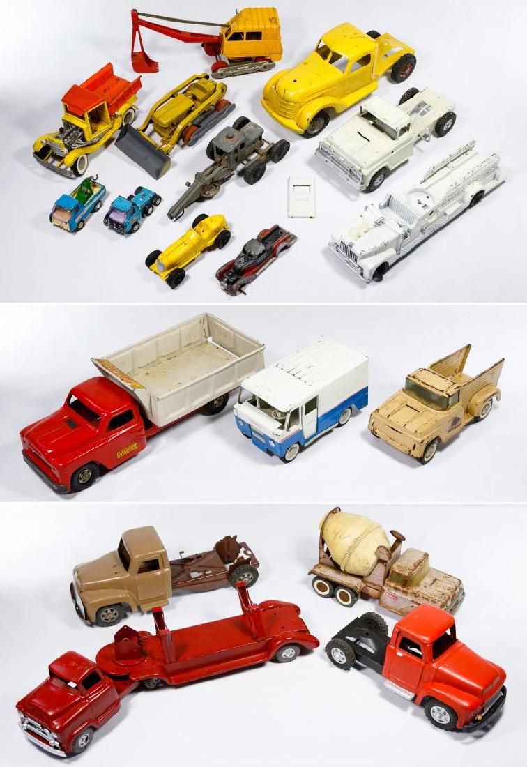 Lot 343: Buddy 'L', Hubley and Structo Toy Truck Assortment