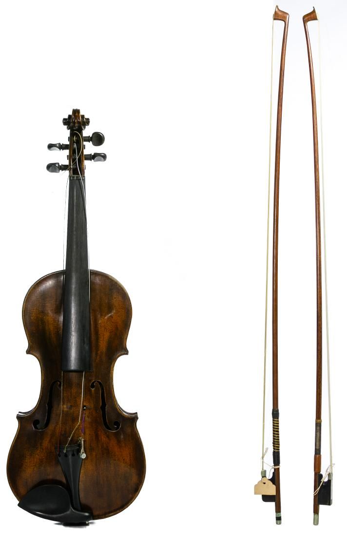 Lot 389: (After) Sebastian Mittenwald Kloz Violin and Bows