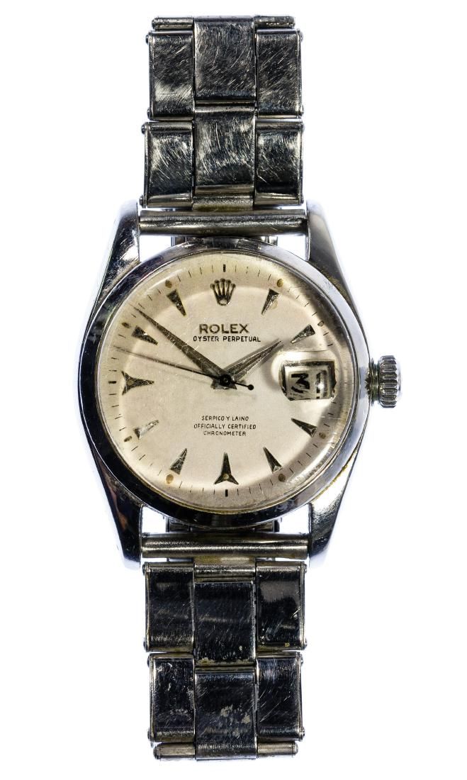 Lot 397: Rolex #6530 Oyster Perpetual Stainless Steel Wrist