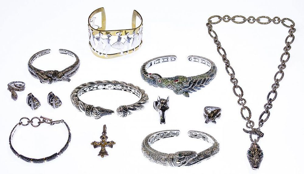 Lot 409: Designer Sterling Silver Jewelry Assortment