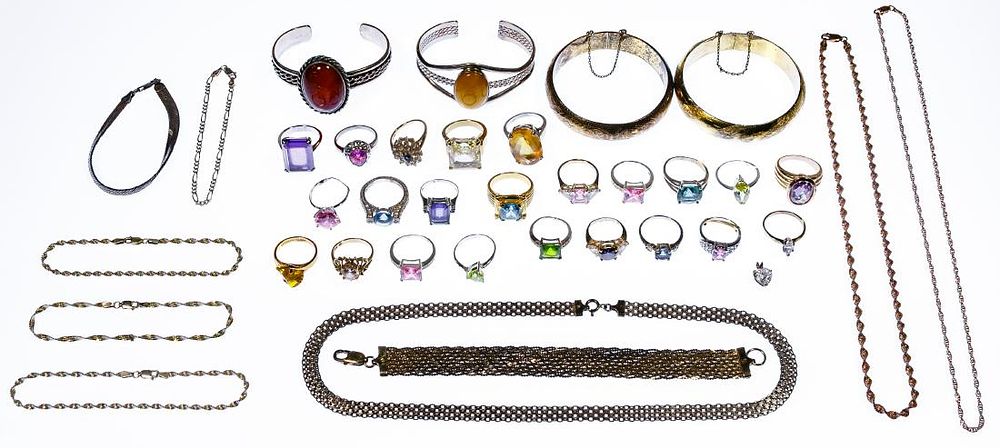 Lot 417: Sterling Silver Jewelry Assortment