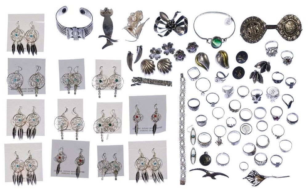 Lot 418: Sterling Silver Jewelry Assortment