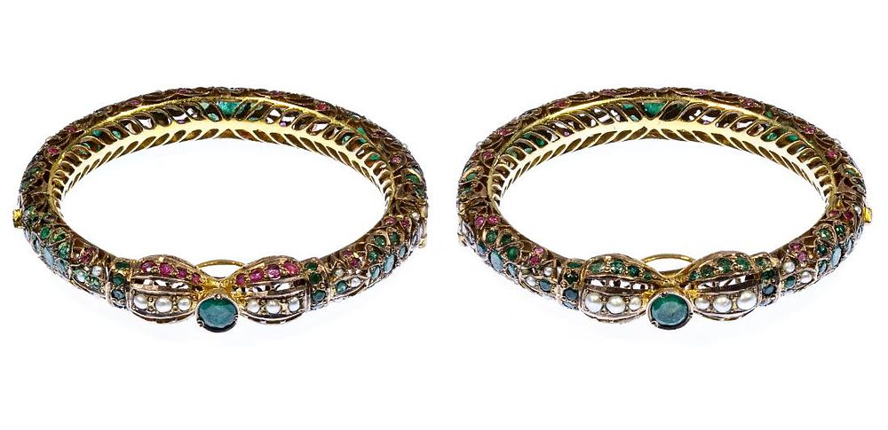 Lot 430: Indian Brass Bangle Bracelets