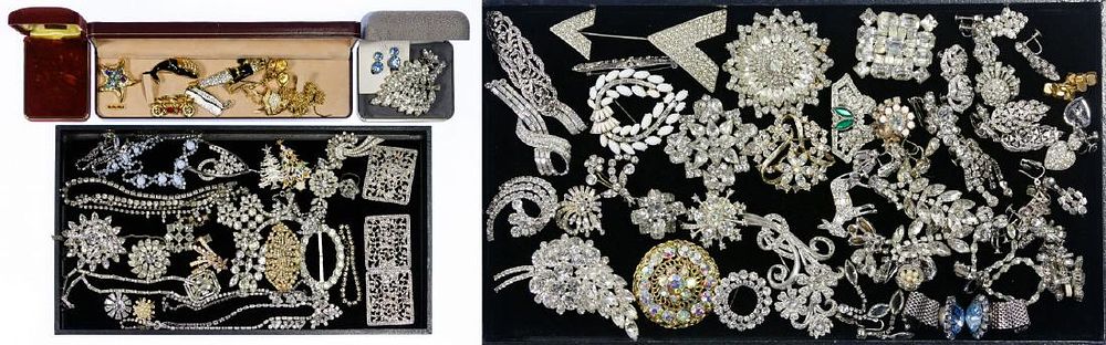 Lot 437: Rhinestone Jewelry Assortment