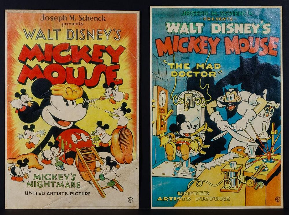 Lot 458: Mickey Mouse Lobby Cards