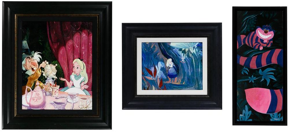 Lot 464: Disney 'Alice in Wonderland' Giclee on Canvas Print