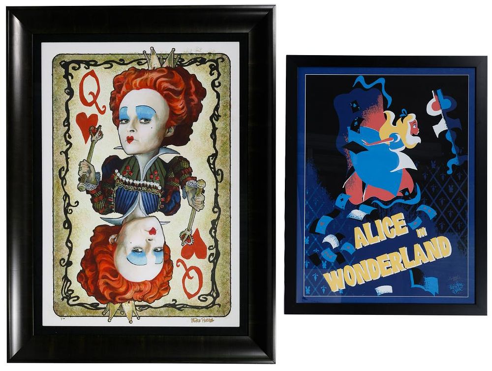 Lot 466: Disney 'Alice in Wonderland' Serigraph and Giclee on