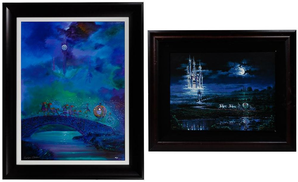 Lot 472: Disney 'Cinderella' Giclee on Canvas Print Assortment