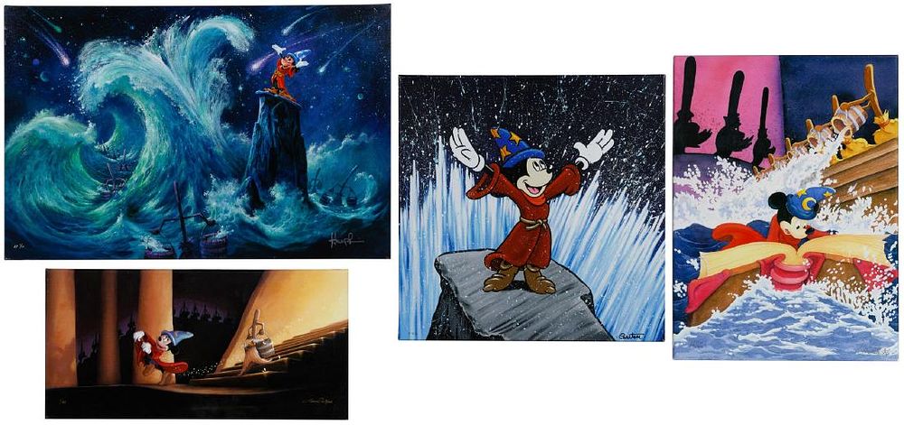 Lot 475: Disney 'Fantasia' Giclee on Canvas Print Assortment