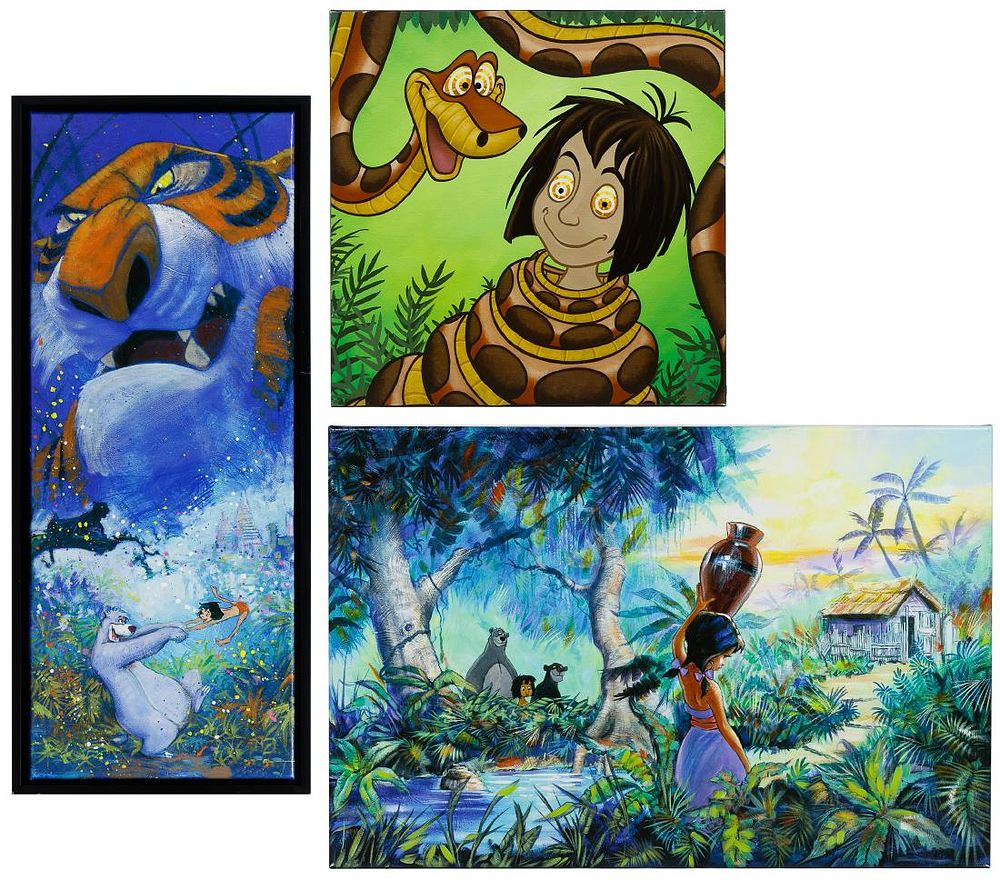 Lot 479: Disney 'Jungle Book' Canvas Prints Assortment