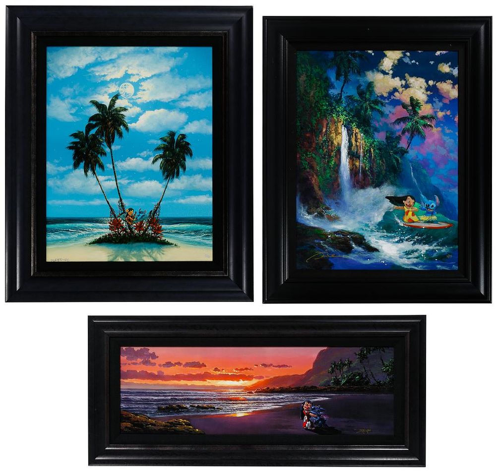 Lot 481: Disney 'Lilo & Stitch' Giclee on Canvas Print