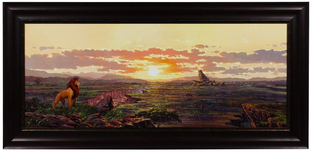 Lot 482: Disney 'Lion King' Giclee on Canvas Print