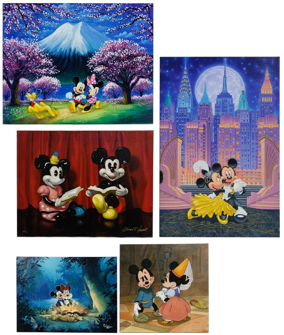 Lot 484: Disney 'Mickey and Minnie' Giclee Assortment