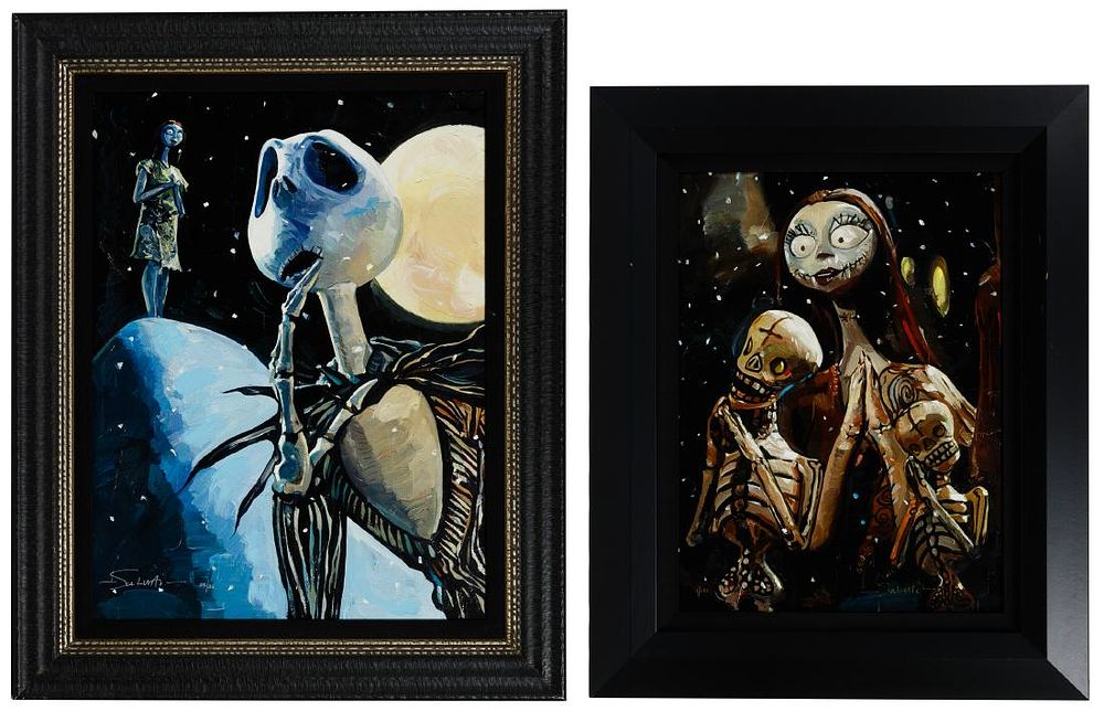 Lot 497: Disney 'Nightmare Before Christmas' Canvas Print