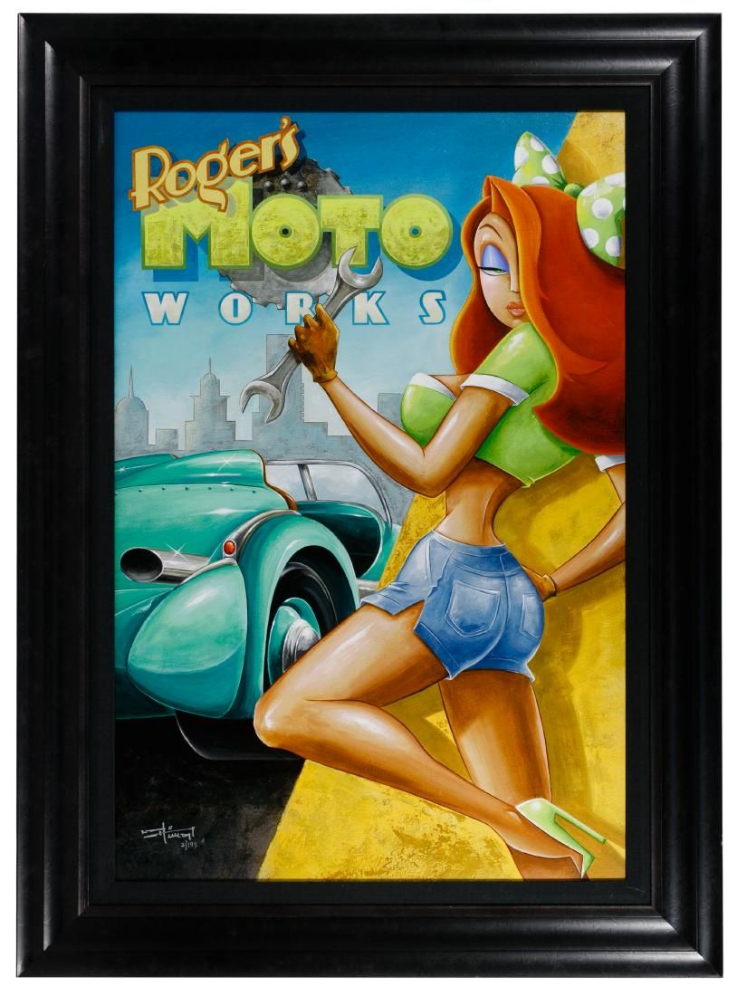 Lot 500: Disney 'Roger Rabbit' Giclee on Canvas Print