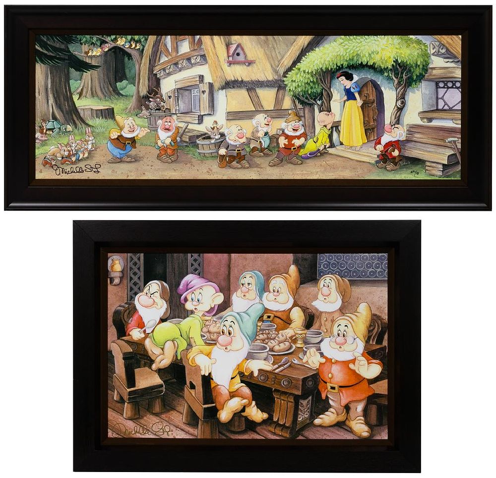 Lot 508: Disney 'Snow White' Giclees on Canvas Prints