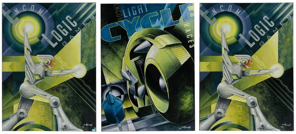 Lot 514: Disney 'Tron' Giclee Print on Canvas Assortment