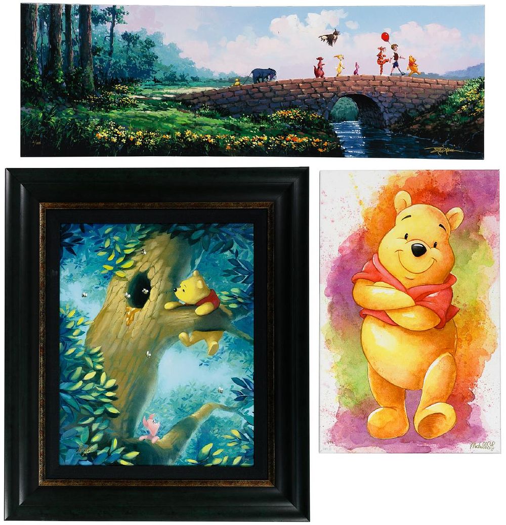 Lot 515: Disney 'Winnie the Pooh' Giclee on Canvas Print