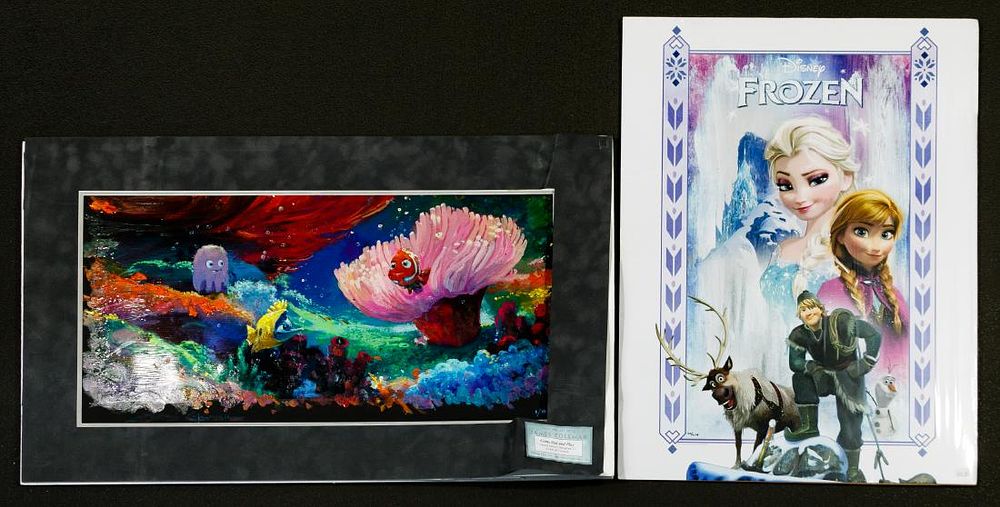 Lot 516: Disney and Dreamworks Giclee, Serigraph and Offset