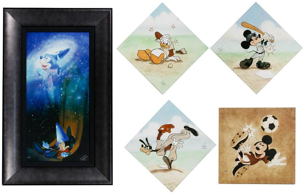 Lot 523: Disney Giclee on Canvas Assortment
