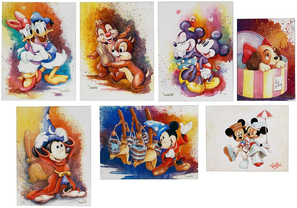 Lot 524: Disney Giclee on Canvas Assortment