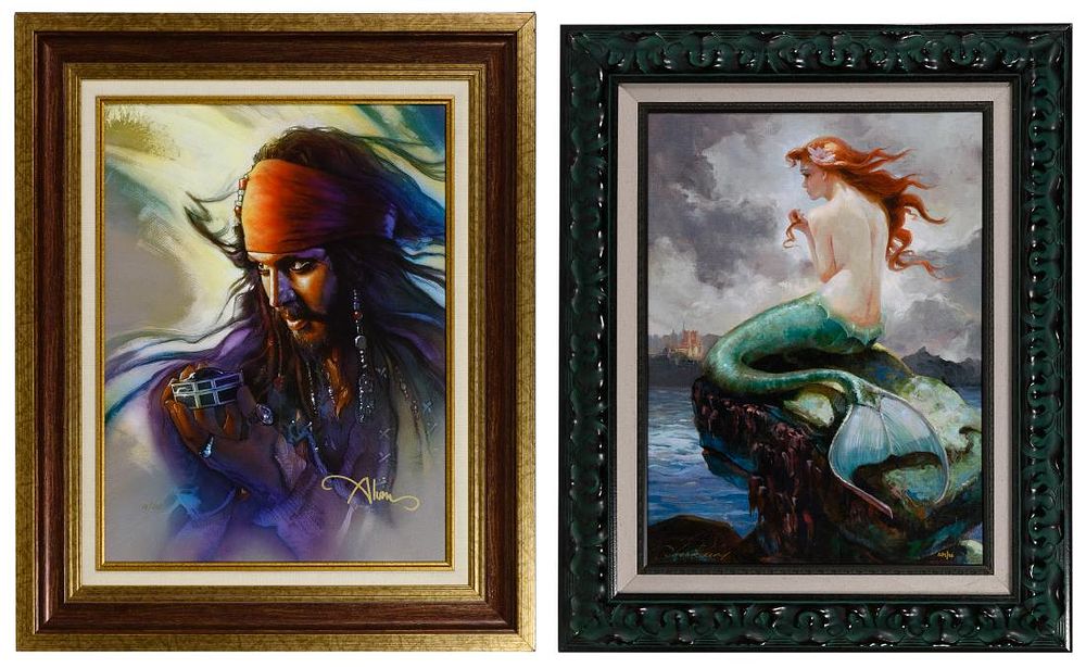 Lot 526: Disney Giclee on Canvas Assortment