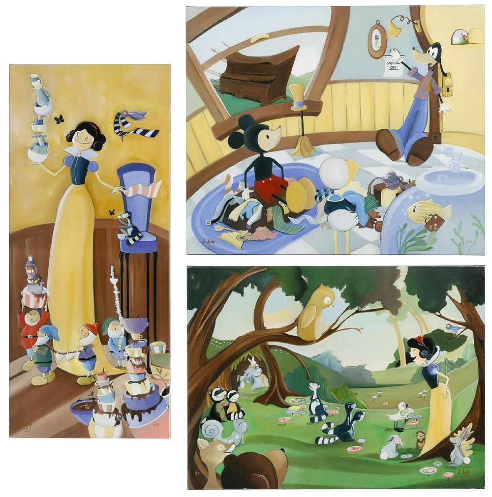 Lot 527: Disney Giclee on Canvas Assortment