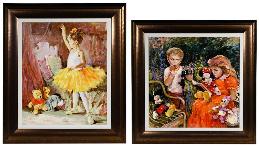 Lot 529: Disney Giclee on Canvas Print Assortment