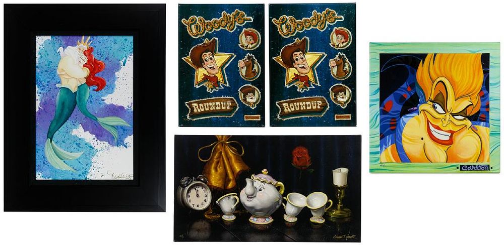Lot 530: Disney Giclee on Canvas Print Assortment