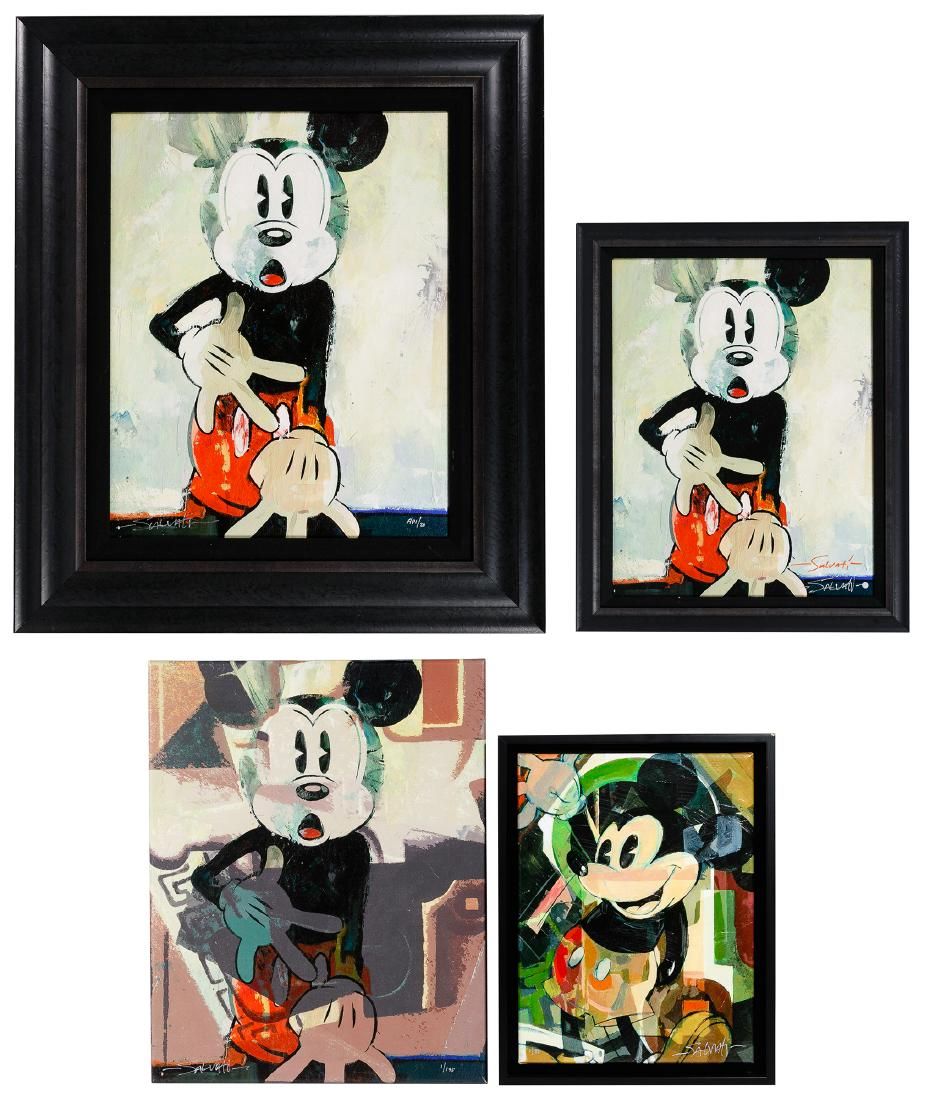 Lot 544: Jim Salvati for Disney Giclee on Canvas Assortment