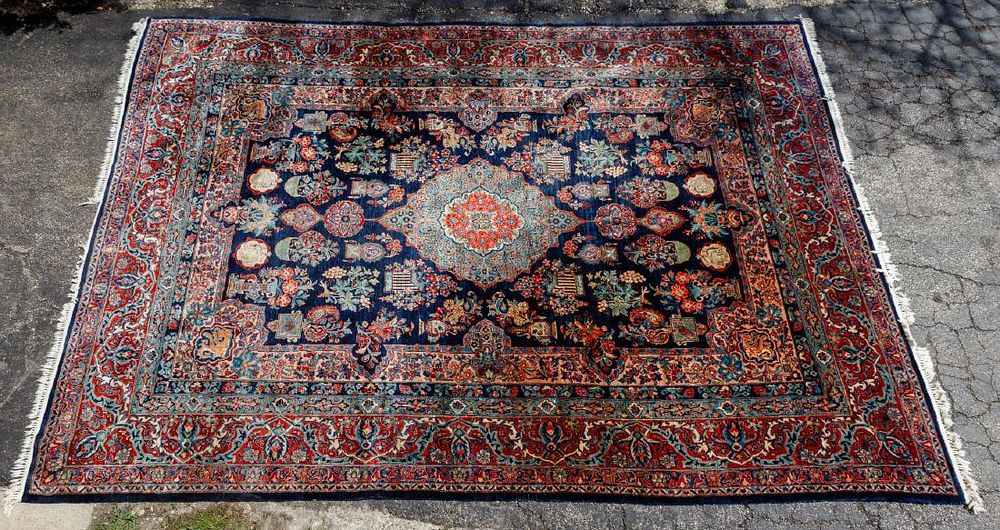 Lot 166: Persian Tabriz Wool Rug