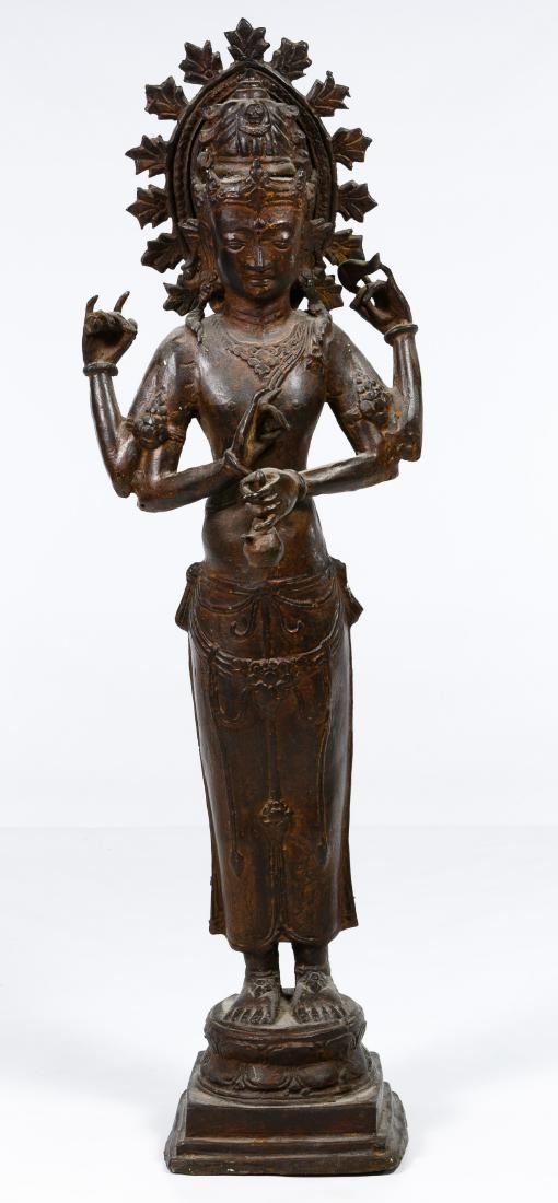 Lot 191: Asian Bronze Statue