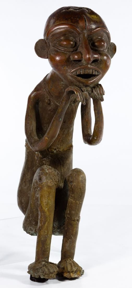 Lot 205: African Bamileke Tribe Bronze Figure