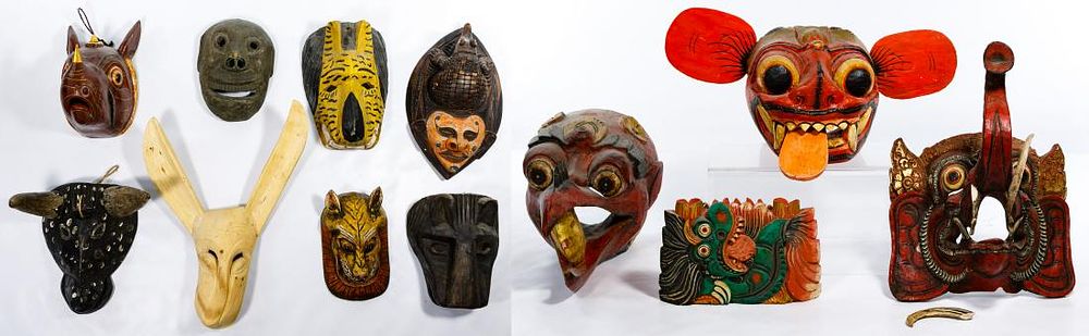 Lot 207: Animal Mask Assortment