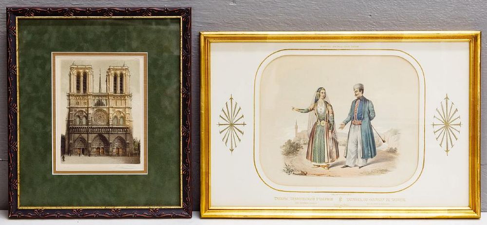 Lot 259: Parisian and Russian Framed Art Assortment