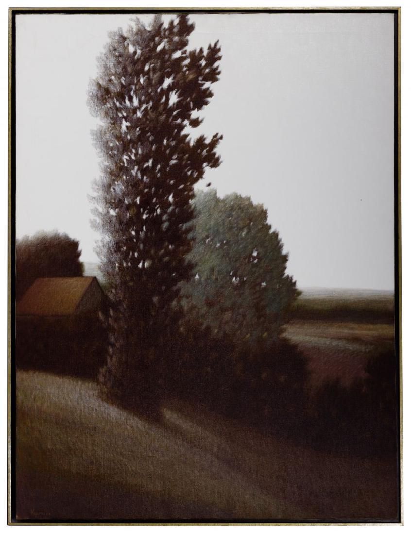 Lot 272: Robert Kipniss (American, b.1931) 'Tall Tree' Oil on