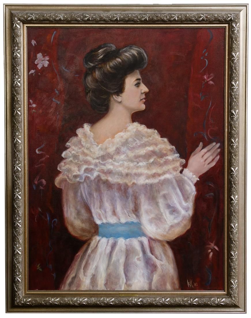 Lot 274: Unknown Artist (20th Century) 'Miss Juanita Caroline