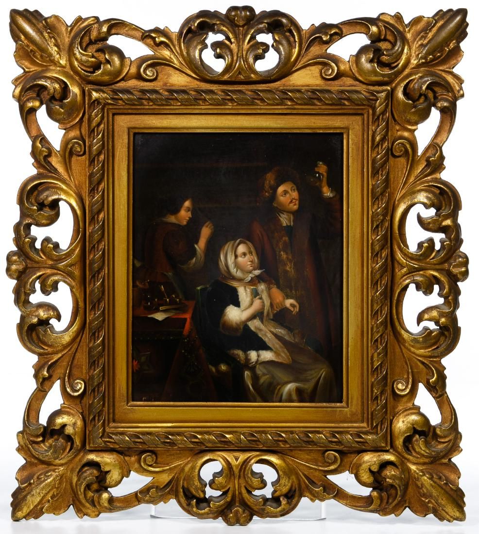 Lot 275: Unknown Artist (European, 20th Century) Oil on Sheet